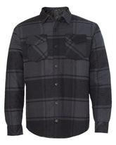 Men's Quilted Flannel Shirt Jacket - 8610