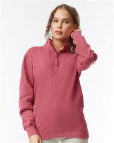 Unisex Garment-Dyed Quarter-Zip Sweatshirt - 1580