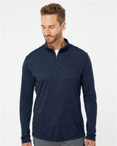 Men's Lightweight Mélange Quarter-Zip Pullover - A475
