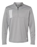 Men's 3-Stripes Double-Knit Quarter-Zip Pullover - A482