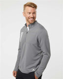 Men's 3-Stripes Double-Knit Quarter-Zip Pullover - A482