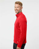 Men's 3-Stripes Double-Knit Quarter-Zip Pullover - A482