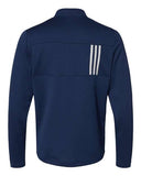 Men's 3-Stripes Double-Knit Quarter-Zip Pullover - A482