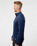 Men's 3-Stripes Double-Knit Quarter-Zip Pullover - A482