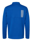 Men's 3-Stripes Double-Knit Quarter-Zip Pullover - A482