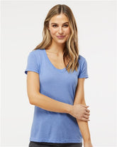 Women's Deluxe Blend V-Neck T-Shirt - 3542