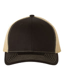 Custom Leather Patch Trucker Cap - Adjustable Snapback - Richardson 112