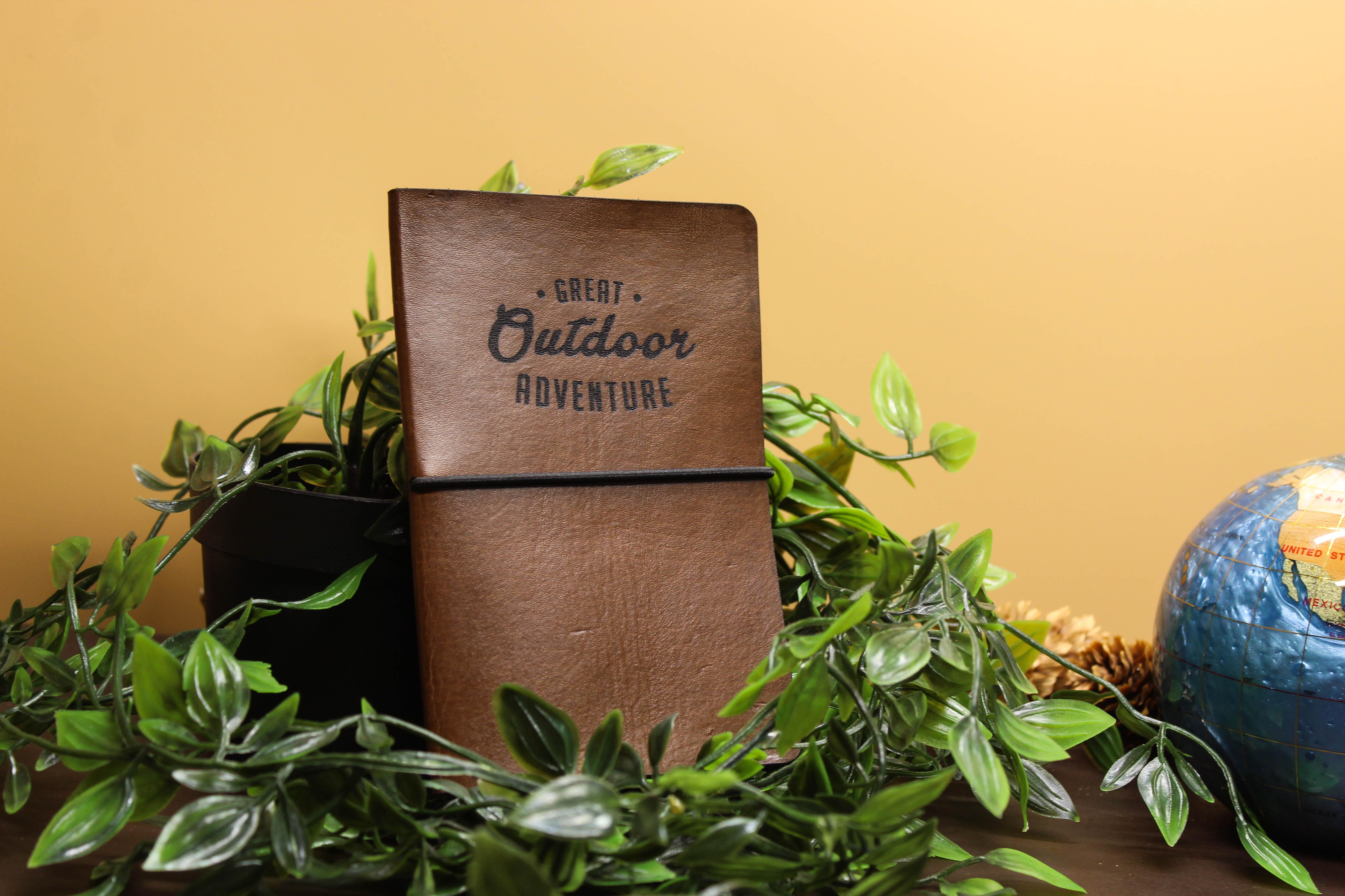 Custom Leather Notebook Cover - Leatherwood Trading Post