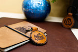 Custom Round Leather Keychain | Sewn - Leatherwood Trading Post