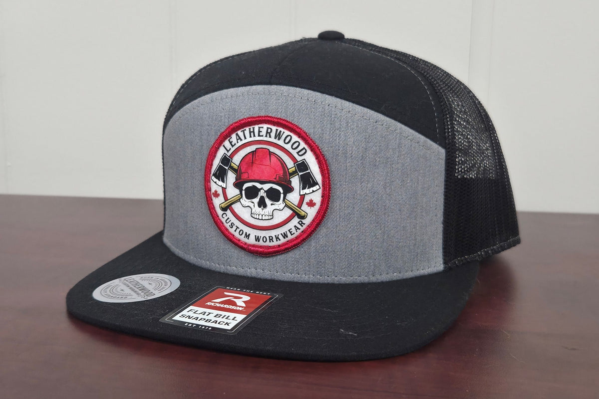 Patch hat made at Leatherwood