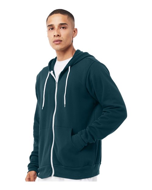 Unisex Sponge Fleece Full-Zip Hoodie Sweatshirt