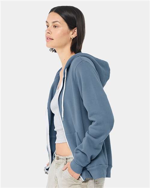 Unisex Sponge Fleece Full-Zip Hoodie Sweatshirt
