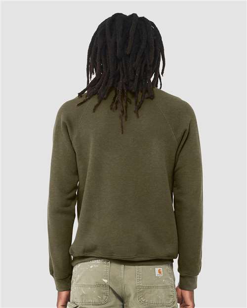 Unisex Sponge Fleece Raglan Crewneck Sweatshirt