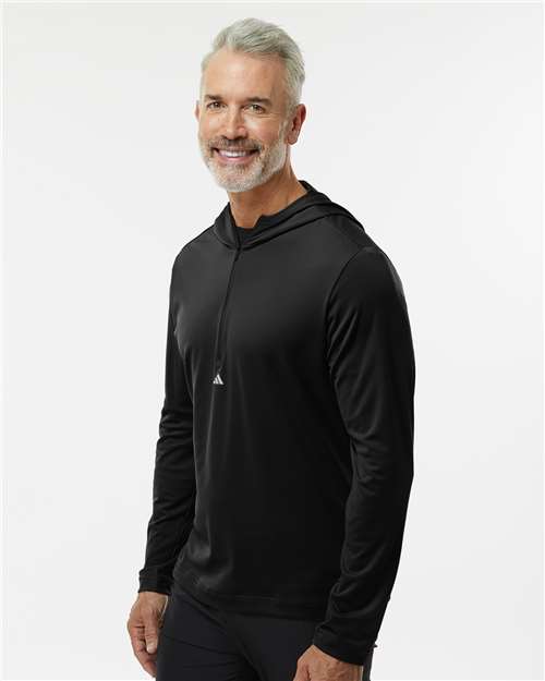Men's Lightweight Quarter-Zip Hooded Pullover - A596