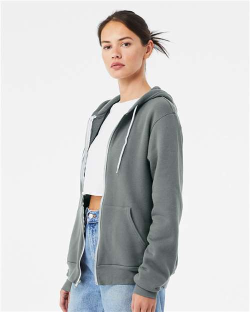 Unisex Sponge Fleece Full-Zip Hoodie Sweatshirt