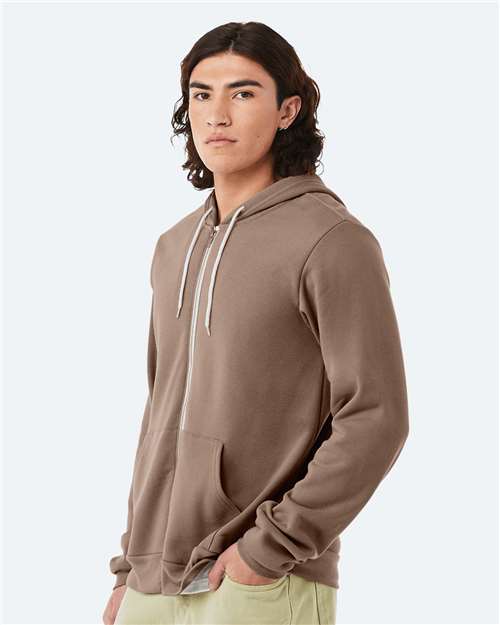 Unisex Sponge Fleece Full-Zip Hoodie Sweatshirt