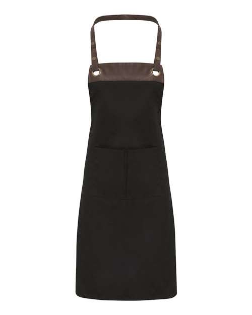 Espresso Bib Apron with Pockets