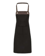 Espresso Bib Apron with Pockets
