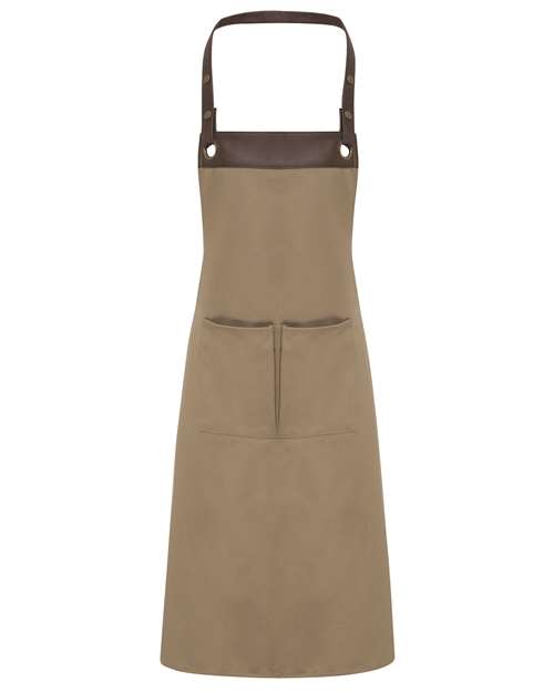 Espresso Bib Apron with Pockets