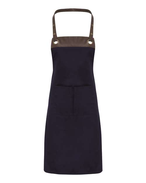 Espresso Bib Apron with Pockets