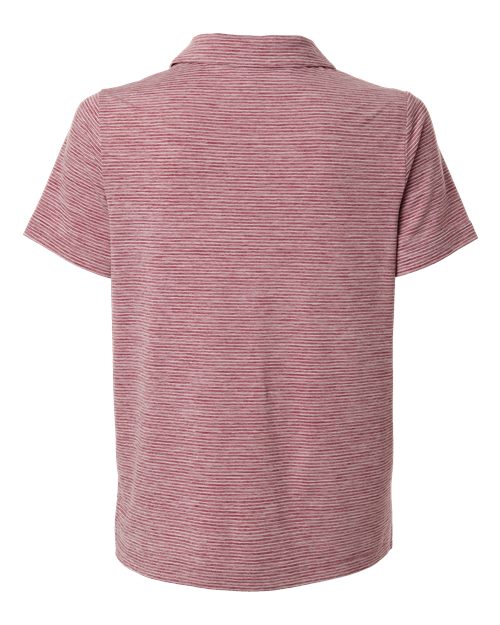 Women's Relay Heathered Stripe Polo