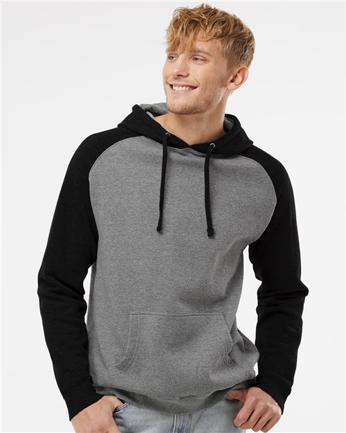 Unisex Raglan Hooded Sweatshirt - IND40RP
