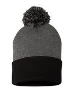 12" Pom-Pom Cuffed Beanie - SP15