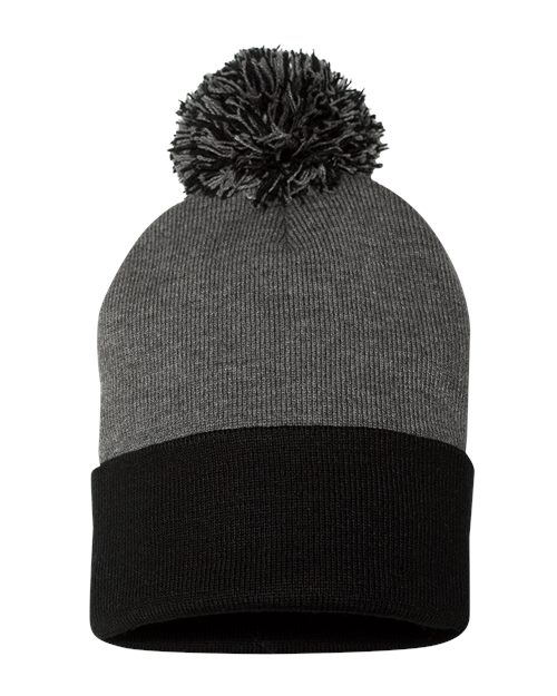 12" Pom-Pom Cuffed Beanie - SP15