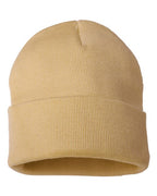 12" Solid Cuffed Beanie - SP12