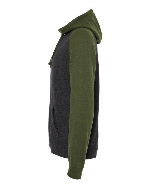 Unisex Raglan Hooded Sweatshirt - IND40RP