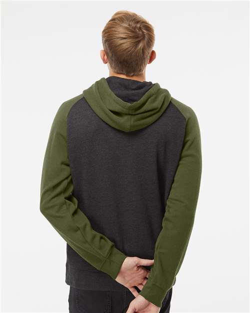 Unisex Raglan Hooded Sweatshirt - IND40RP