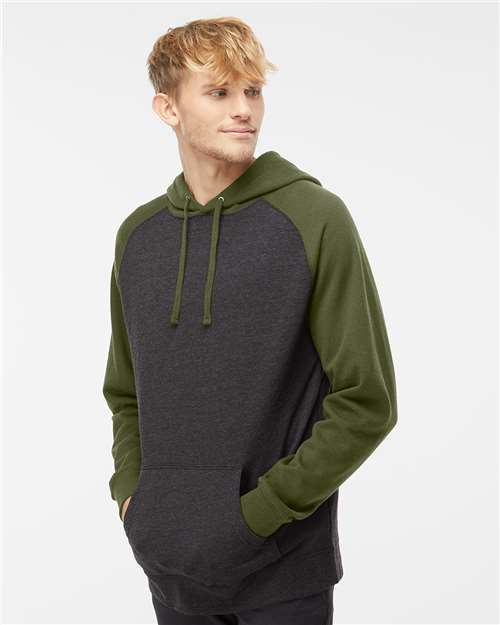 Unisex Raglan Hooded Sweatshirt - IND40RP
