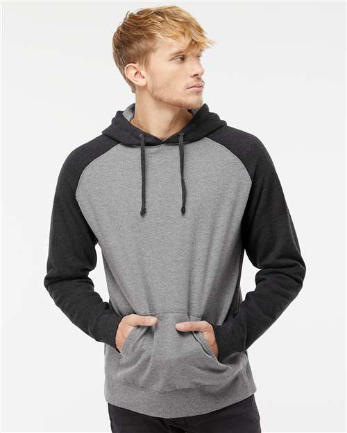 Unisex Raglan Hooded Sweatshirt - IND40RP