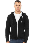 Unisex Sponge Fleece Full-Zip Hoodie Sweatshirt - 3739