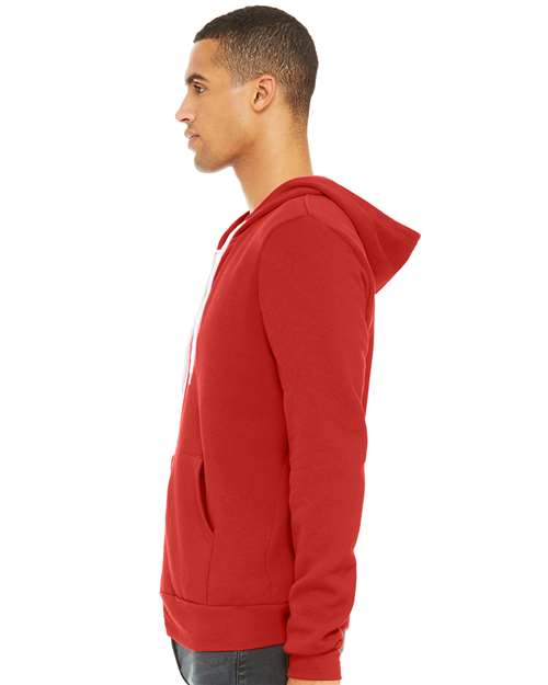 Unisex Sponge Fleece Full-Zip Hoodie Sweatshirt
