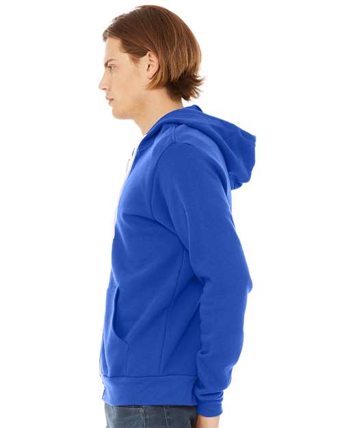 Unisex Sponge Fleece Full-Zip Hoodie Sweatshirt