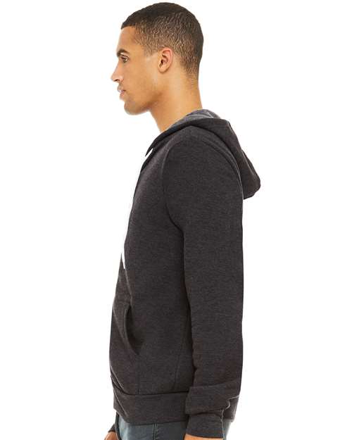 Unisex Sponge Fleece Full-Zip Hoodie Sweatshirt - 3739