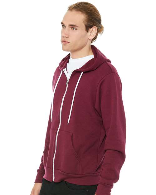 Unisex Sponge Fleece Full-Zip Hoodie Sweatshirt