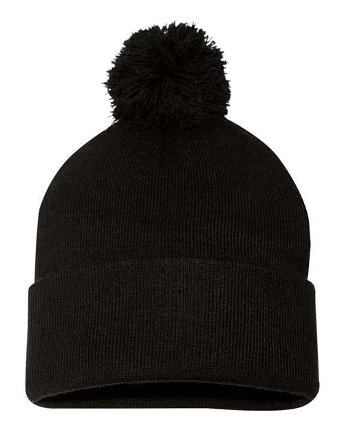 12" Pom-Pom Cuffed Beanie - SP15
