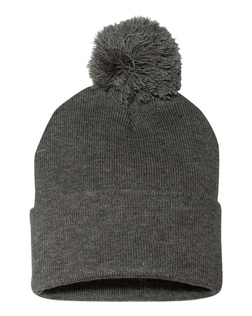 12" Pom-Pom Cuffed Beanie - SP15