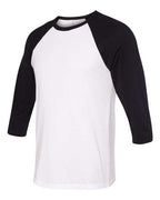 Unisex Three-Quarter Sleeve Baseball Tee - 3200