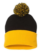 12" Pom-Pom Cuffed Beanie - SP15