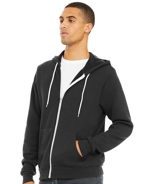 Unisex Sponge Fleece Full-Zip Hoodie Sweatshirt