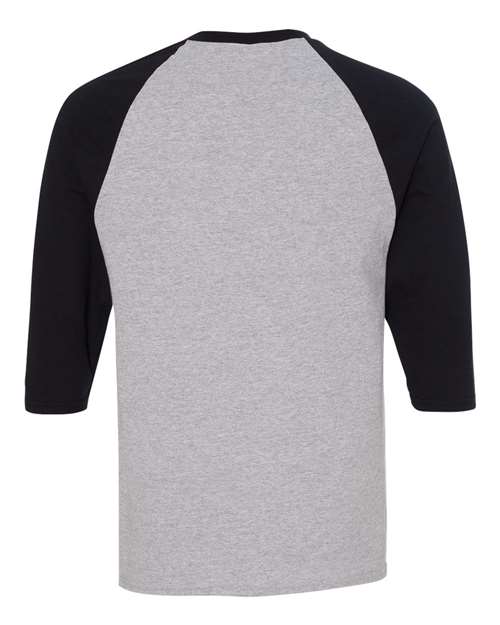 Unisex Heavy Cotton™ Raglan Three-Quarter Sleeve T-Shirt - 5700