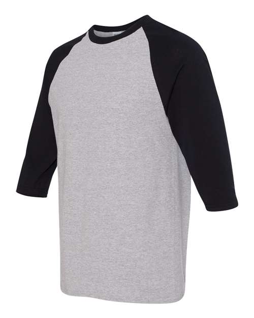 Unisex Heavy Cotton™ Raglan Three-Quarter Sleeve T-Shirt - 5700