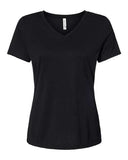 Women's Relaxed Triblend Short Sleeve V-Neck Tee - 6415