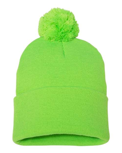 12" Pom-Pom Cuffed Beanie - SP15