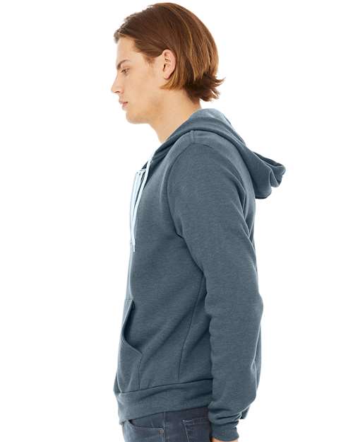 Unisex Sponge Fleece Full-Zip Hoodie Sweatshirt