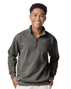 Unisex Garment-Dyed Quarter-Zip Sweatshirt - 1580