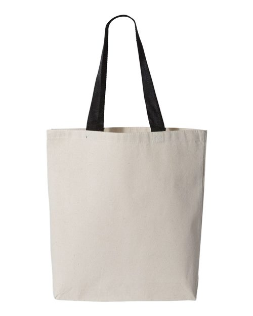 11L Canvas Tote with Contrast-Color Handles - Q4400
